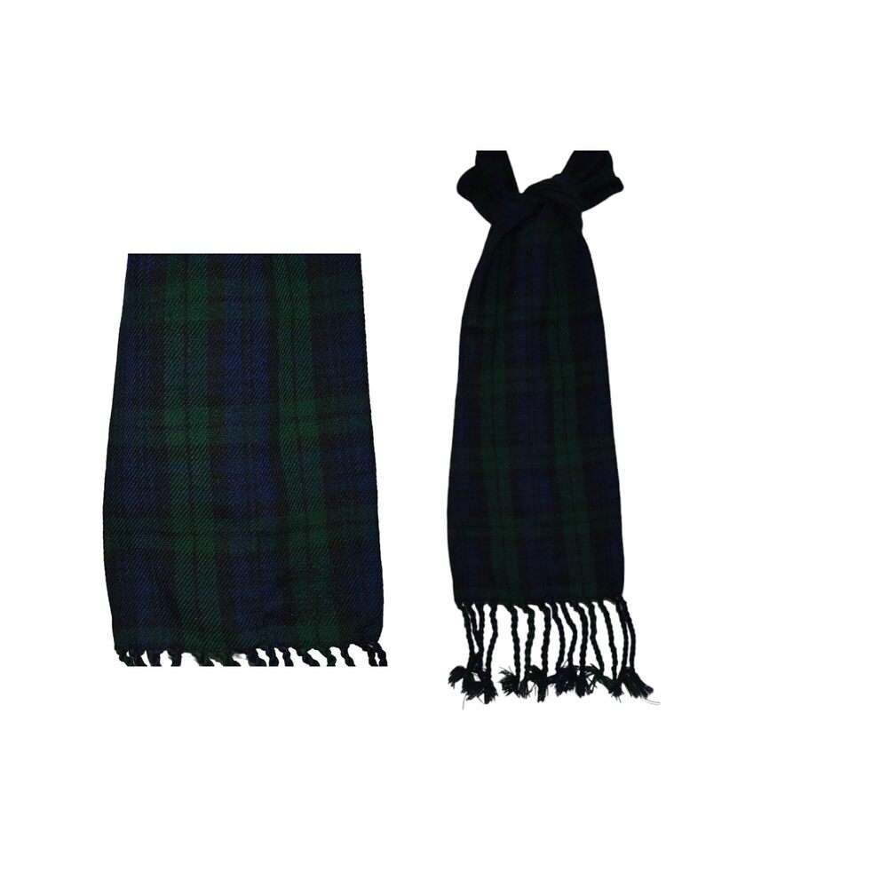 8235 Scottish Tartan Acrylic Wool Muffler/scarf | Soft & Warm Winter